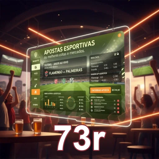 Ilustração de Experimente o aplicativo cassino da 73r com segurança e agilidade